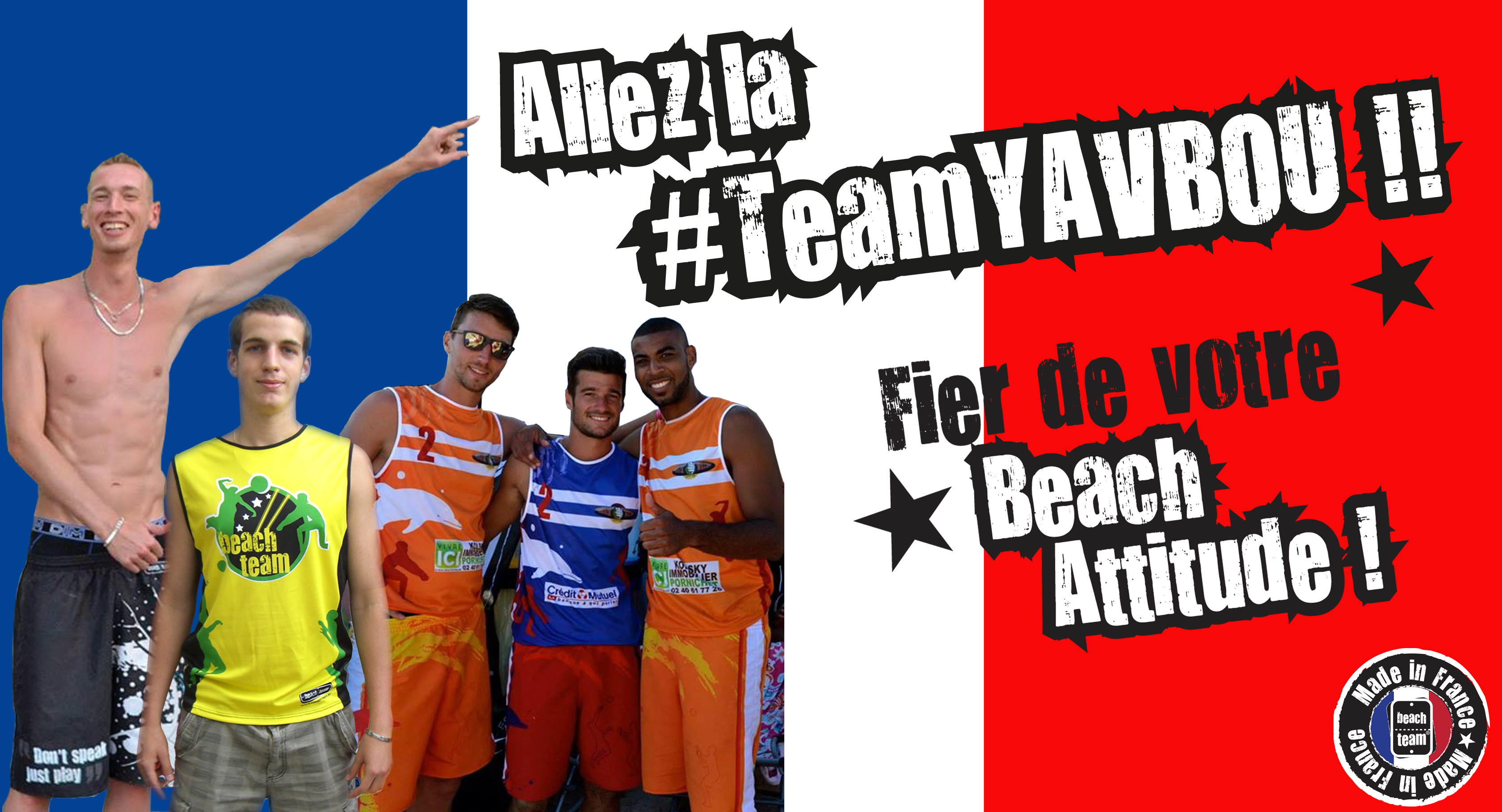 Toute la Tribu BeachTeam Derrière les Bleus