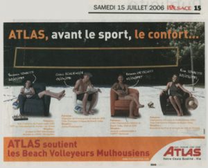 Les Beacheurs font de la pub et Benjamin est déjà là avec son échiquier, un groupe incroyable