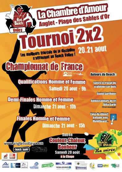 Préparation de l’EcoBeach Volley Anglet 2×2 avec l’AOVB