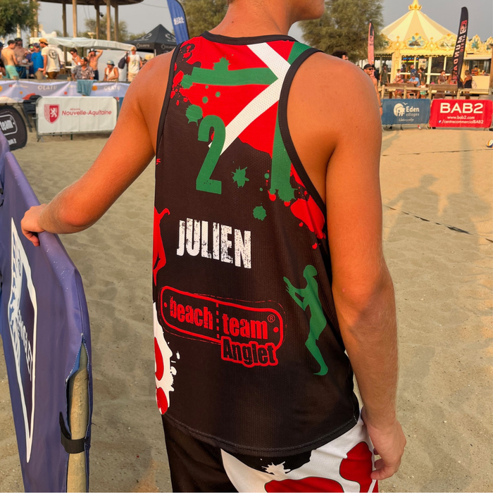Maillot beach-volley BeachTeam Anglet Noir