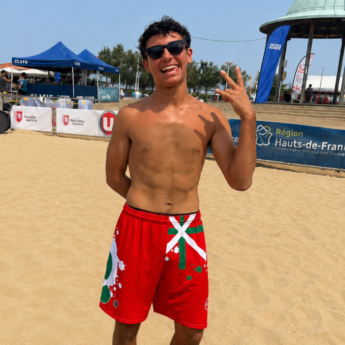Short beach-volley BeachTeam Anglet Rouge