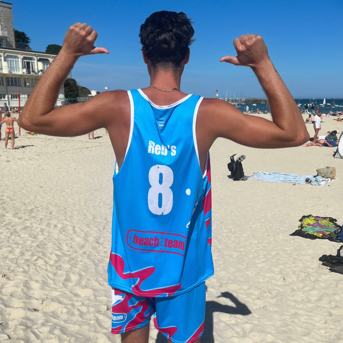 Maillot beach-volley BeachTeam X FRANCOIS Bleu