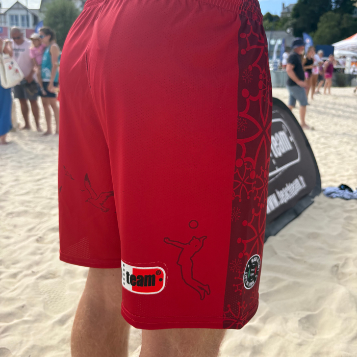 Short Beachteam Toulouse Rouge - Homme
