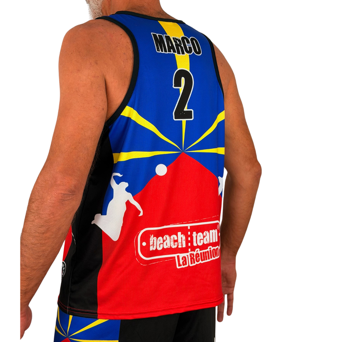 Maillot BeachTeam REUNION - Homme