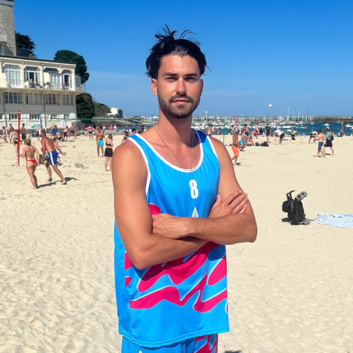 Maillot beach-volley BeachTeam X FRANCOIS Bleu