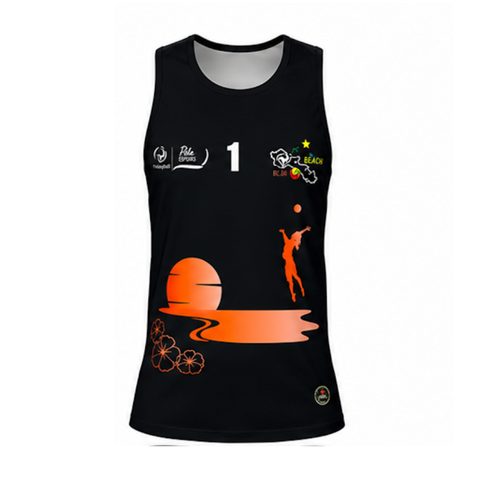 Maillot Beachteam Pôle Espoir Ile de Ré Noir - Femme