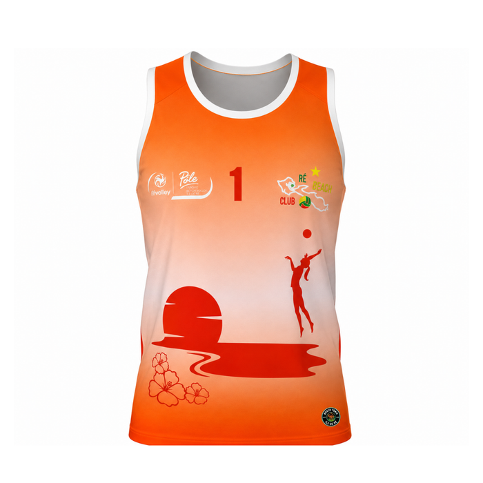 Maillot Beachteam Toulouse Rouge - Homme