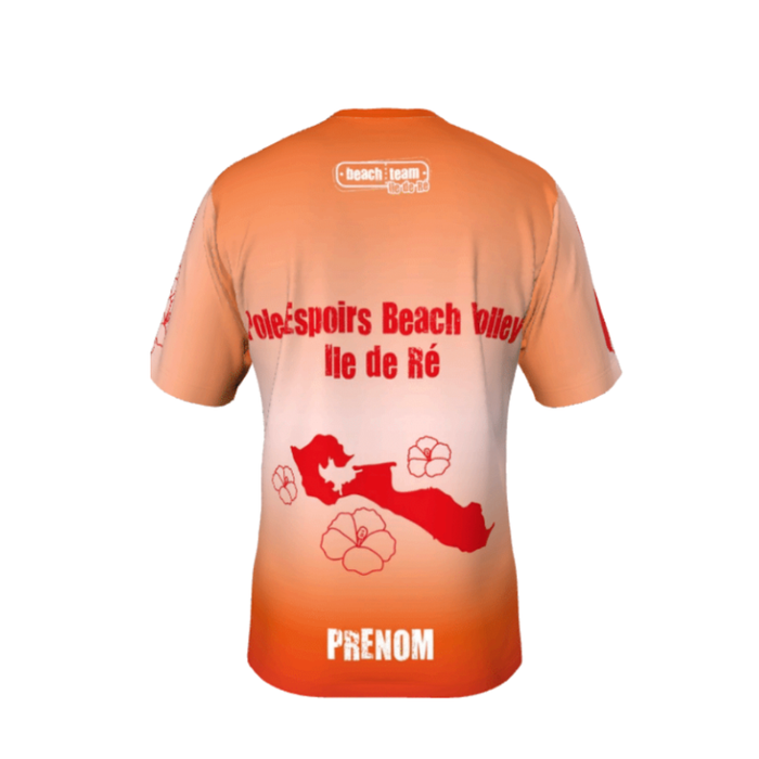 Tee-shirt Beachteam Pôle Espoir Ile de Ré Orange