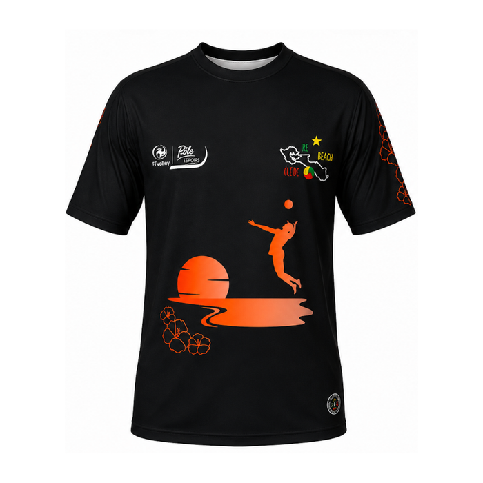 Tee-shirt Beachteam Pôle Espoir Ile de Ré Noir