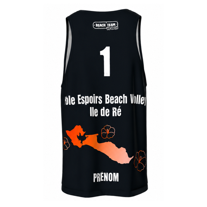 Maillot Beachteam Pôle Espoir Ile de Ré Noir - Homme