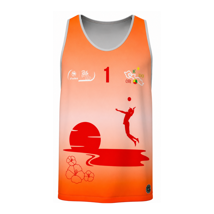 Maillot Beachteam Pôle Espoir Ile de Ré Orange - Homme
