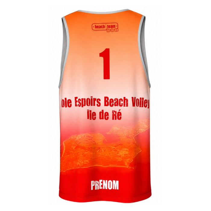 Maillot Beachteam Pôle Espoir Ile de Ré Orange - Homme