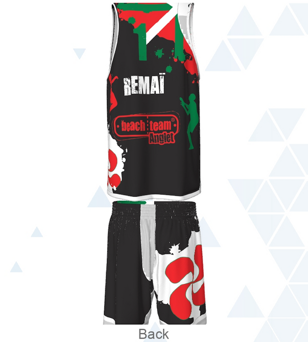 Maillot beach-volley BeachTeam Anglet Noir