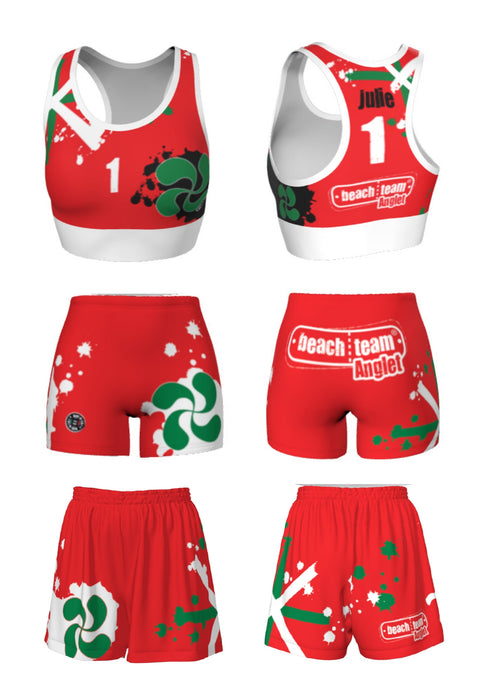 Brassière BeachTeam Anglet Rouge