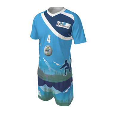 Tenue volley-ball Beachteam Guillestrois (blue edition).